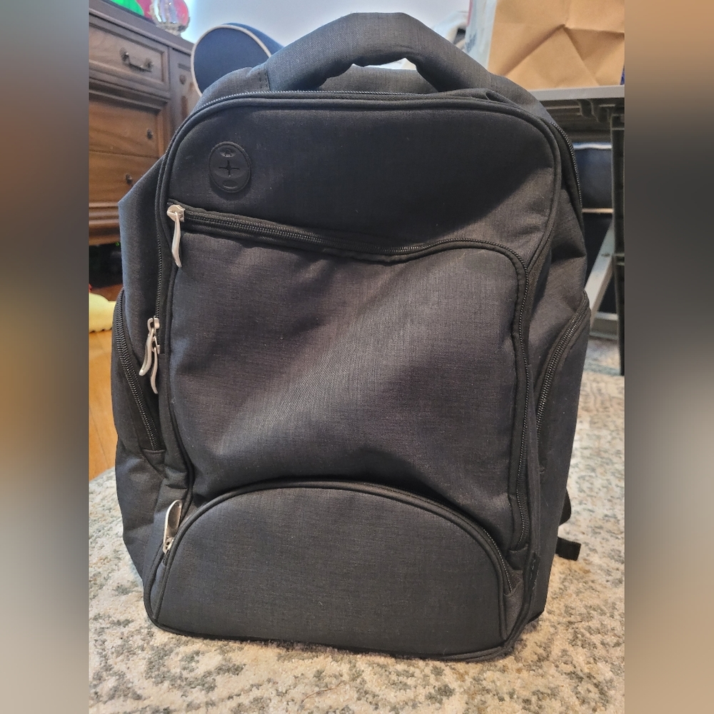 XLR8 Black Diaper Bag Backpack